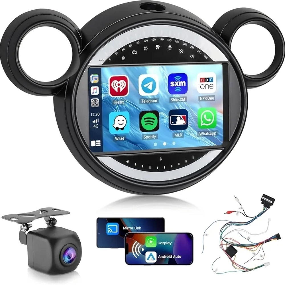 For BMW Mini Cooper R56 R60 2007-2015 Car Radio Stereo Android Carplay GPS Navi